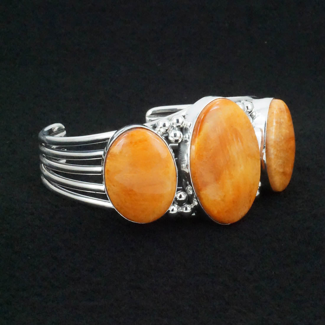 Paul Livingston Spiny Oyster & Sterling Silver Bracelet