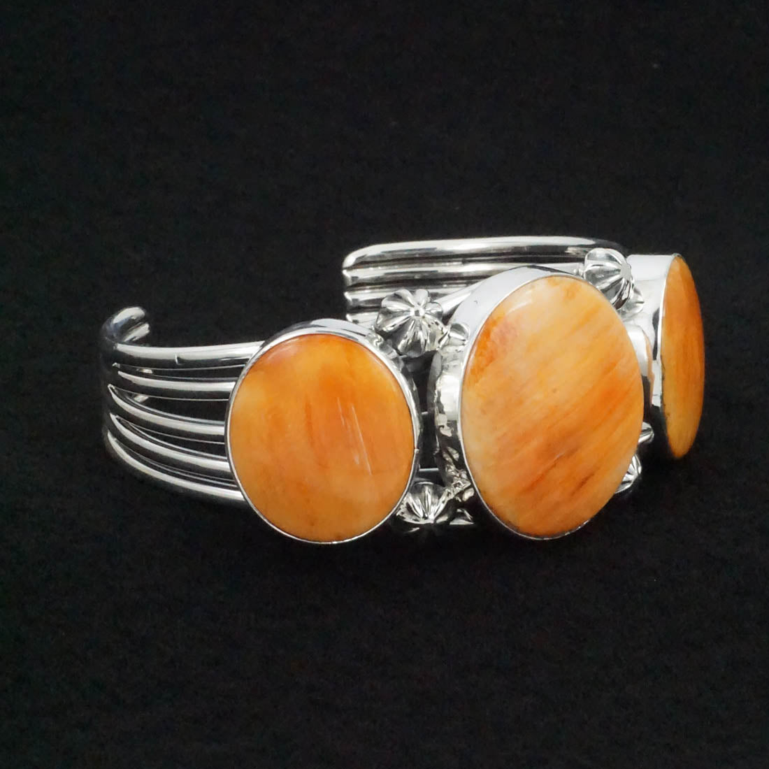 Paul Livingston Spiny Oyster & Sterling Silver Bracelet