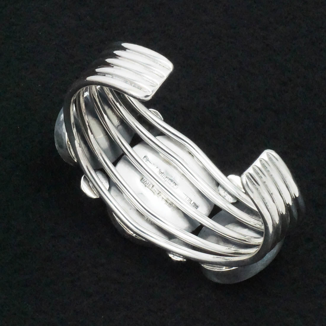 Paul Livingston Spiny Oyster & Sterling Silver Bracelet