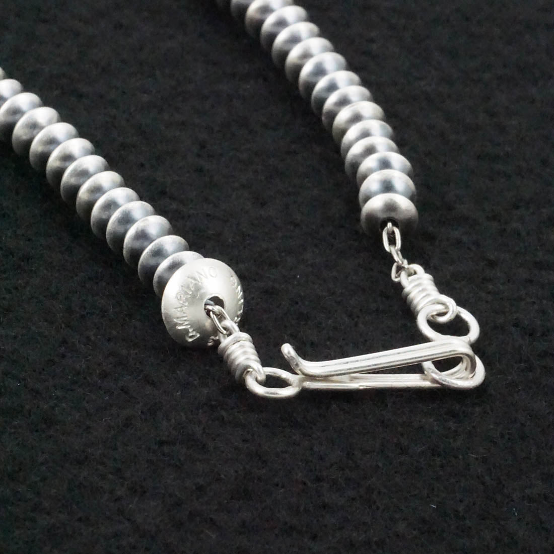 Bryannen Halwood Sterling Silver Navajo Pearl Necklace 16"