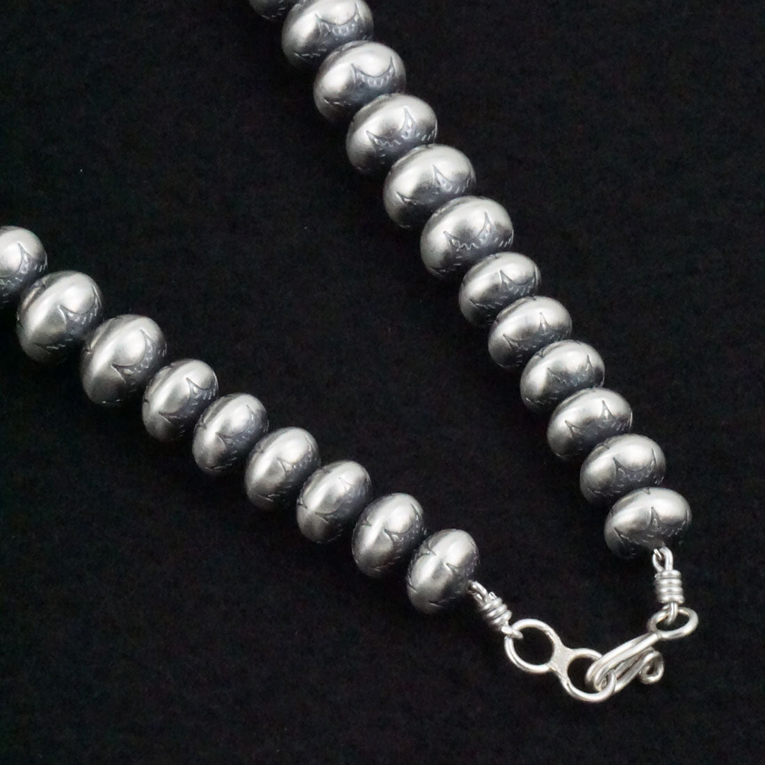 Bryannen Halwood Sterling Silver Navajo Pearl Necklace 24"