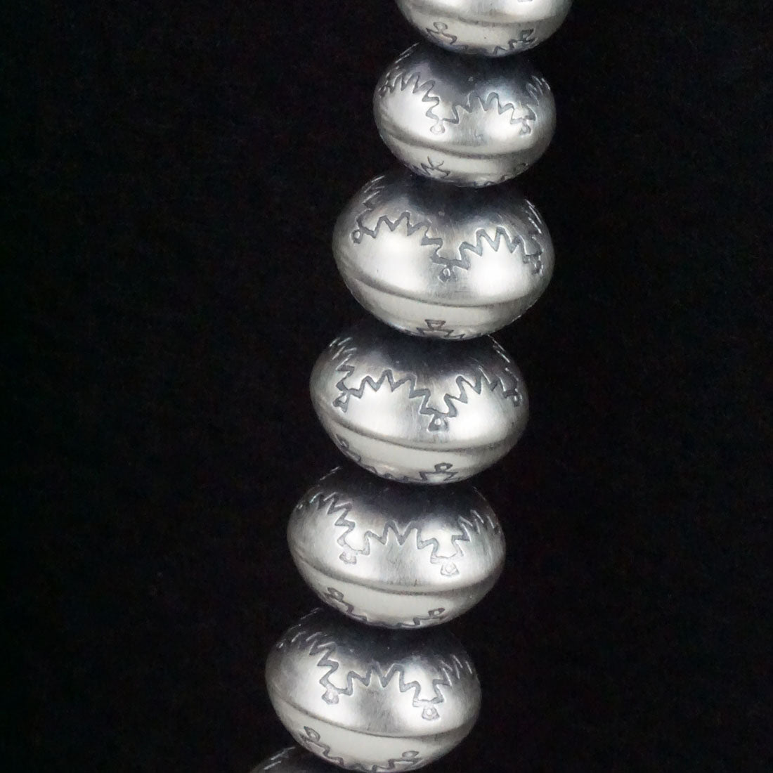 Bryannen Halwood Sterling Silver Navajo Pearl Necklace 24"