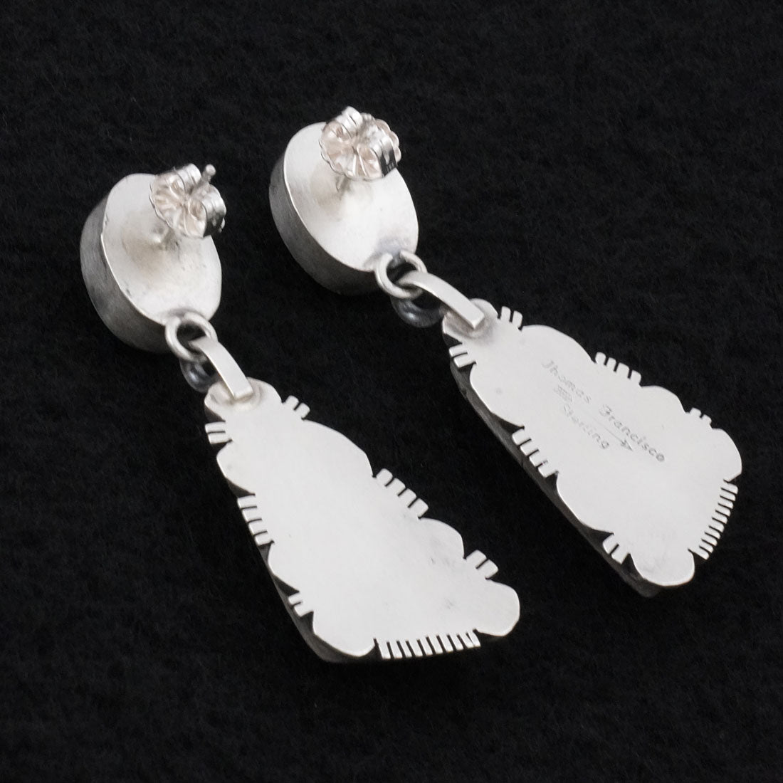 Thomas Francisco Turquoise, Spiny Oyster & Sterling Silver Earrings
