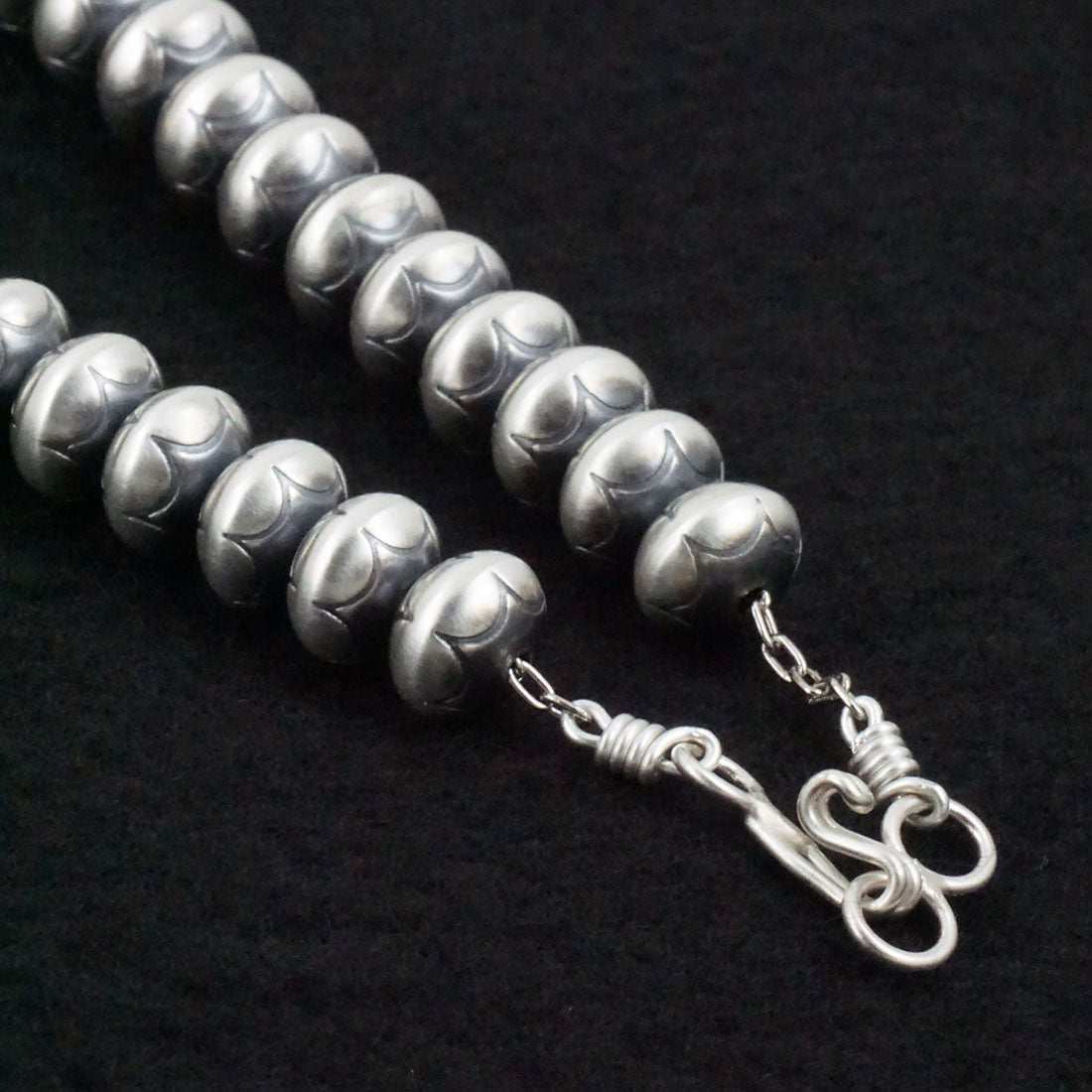 Bryannen Halwood Sterling Silver Navajo Pearl Necklace 18"