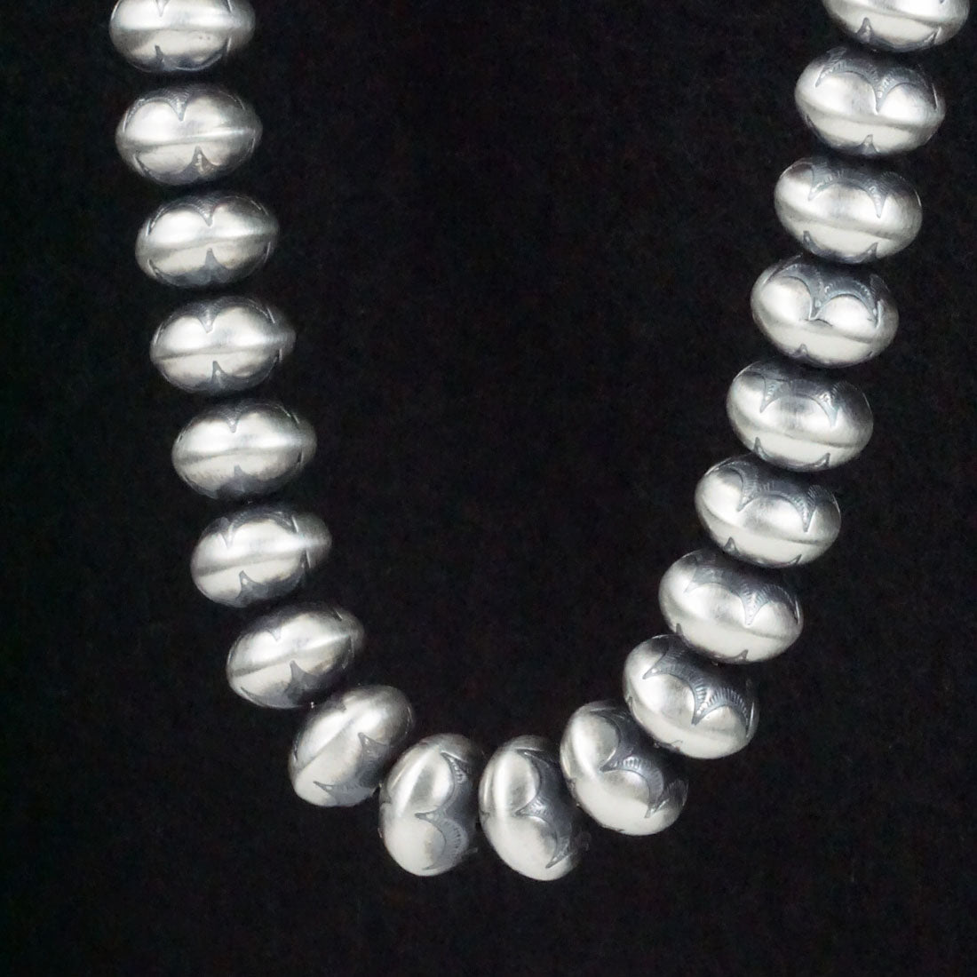 Bryannen Halwood Sterling Silver Navajo Pearl Necklace 24"