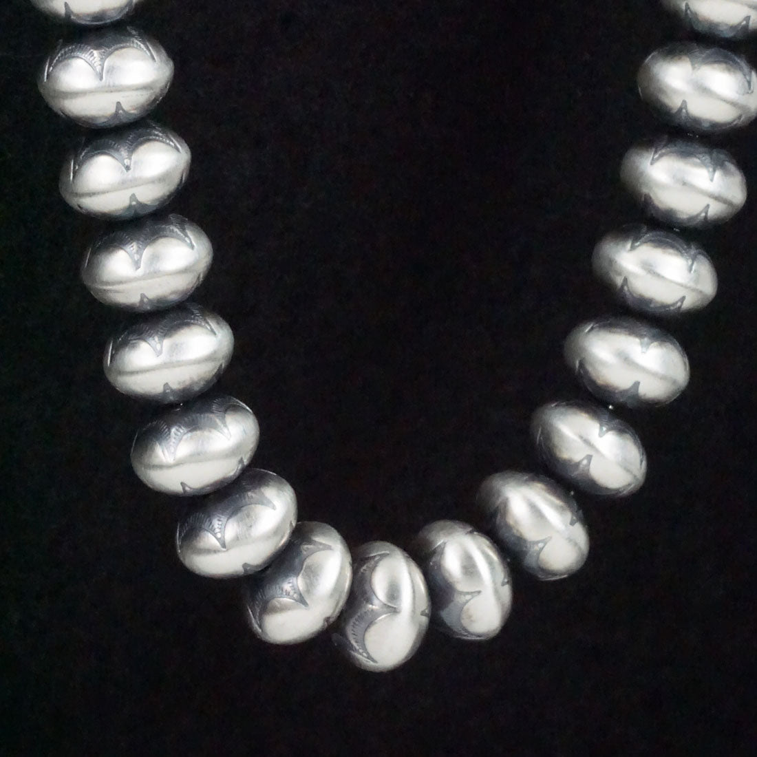 Bryannen Halwood Sterling Silver Navajo Pearl Necklace 24"