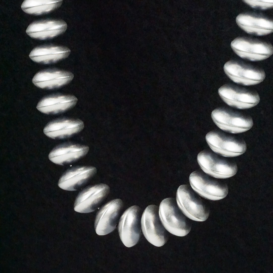 Dorinda Marino Sterling Silver Navajo Pearl Necklace 24"