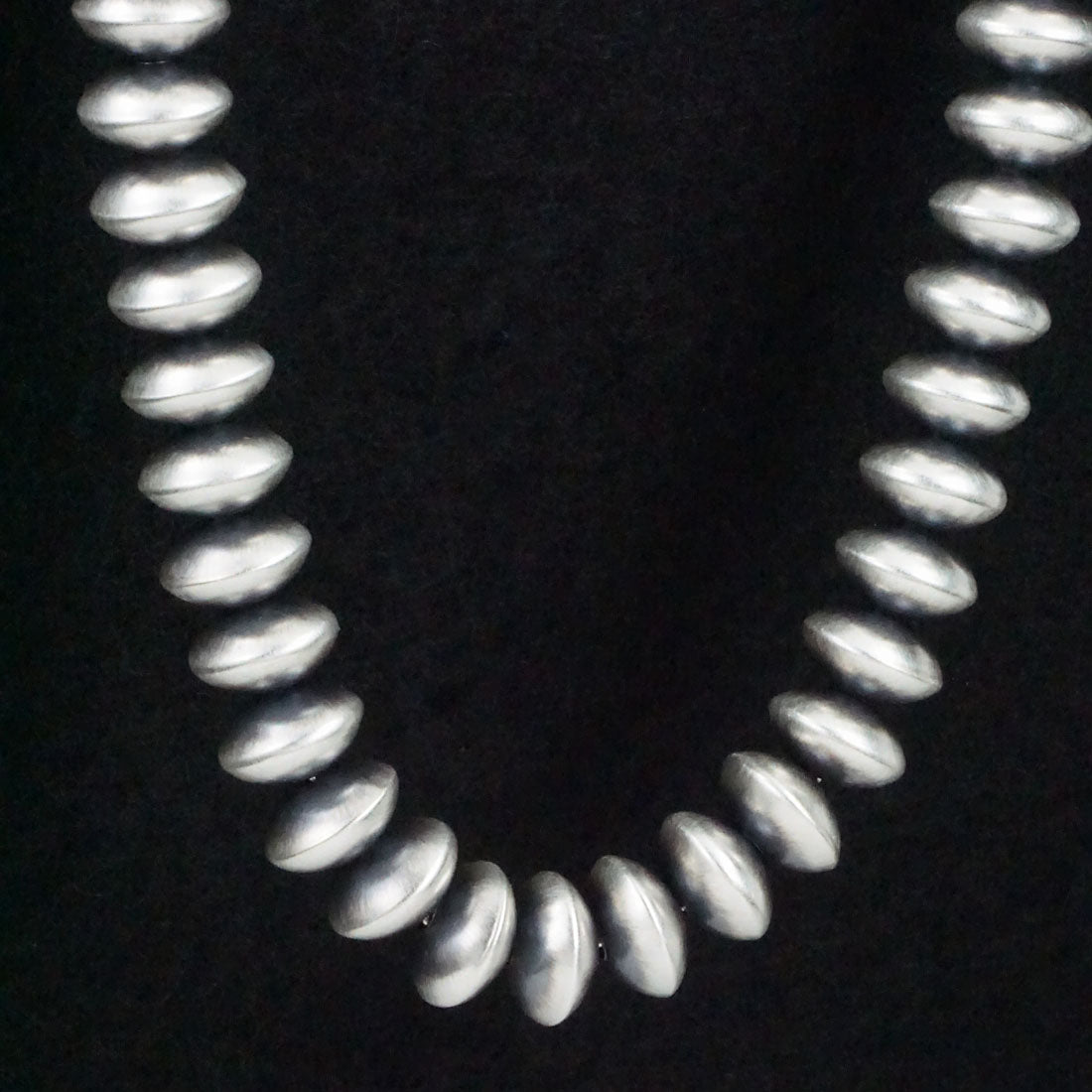 Dorinda Marino Sterling Silver Navajo Pearl Necklace 24"