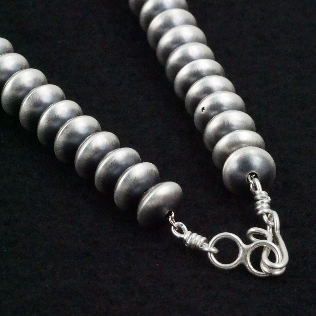Dorinda Marino Sterling Silver Navajo Pearl Necklace 24"