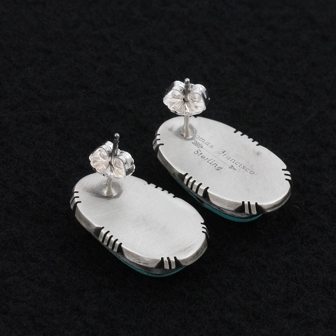 Thomas Francisco Turquoise & Sterling Silver Earrings