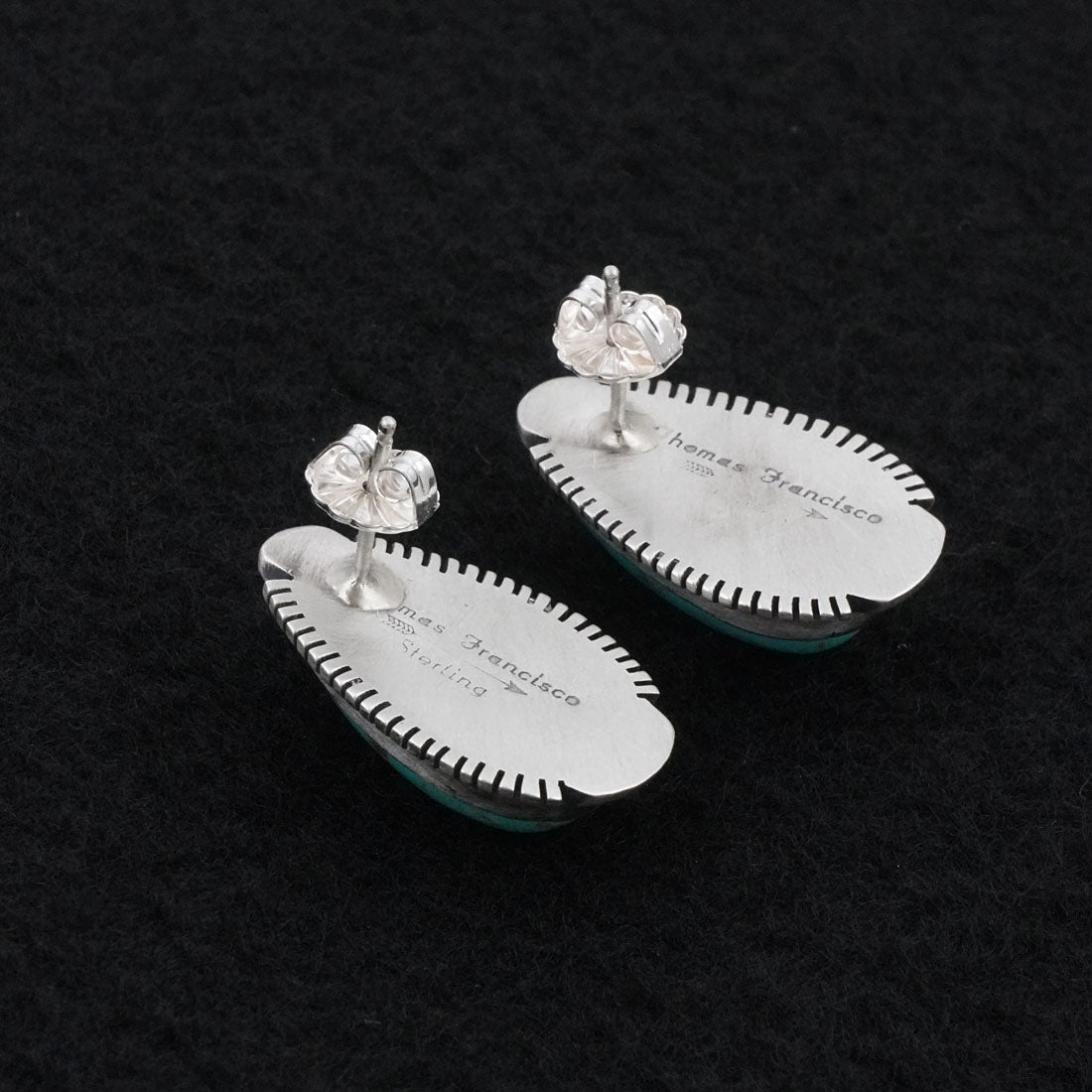 Thomas Francisco Turquoise & Sterling Silver Earrings