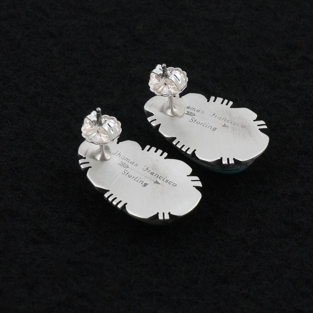Thomas Francisco Turquoise & Sterling Silver Earrings