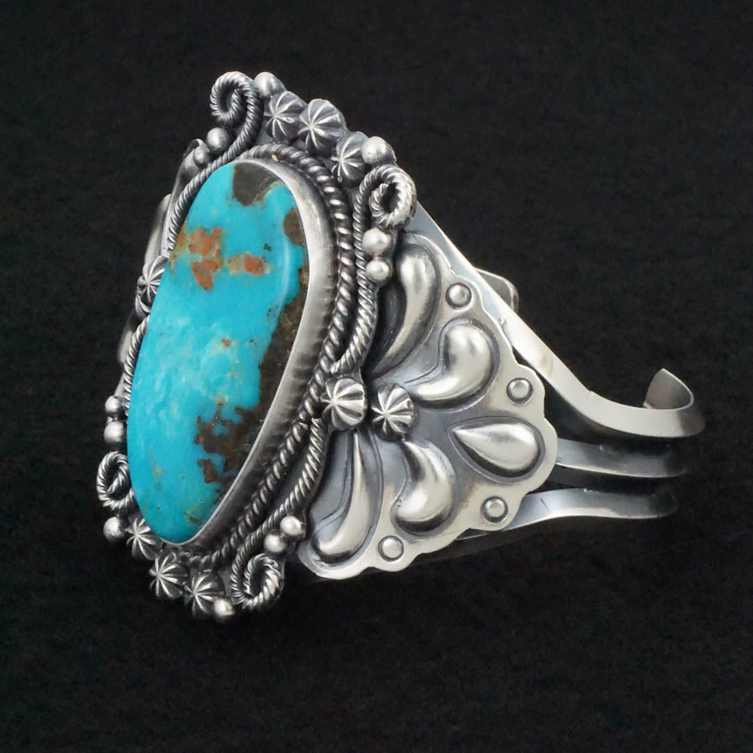 Raymond Delgarito Turquoise & Sterling Silver Bracelet