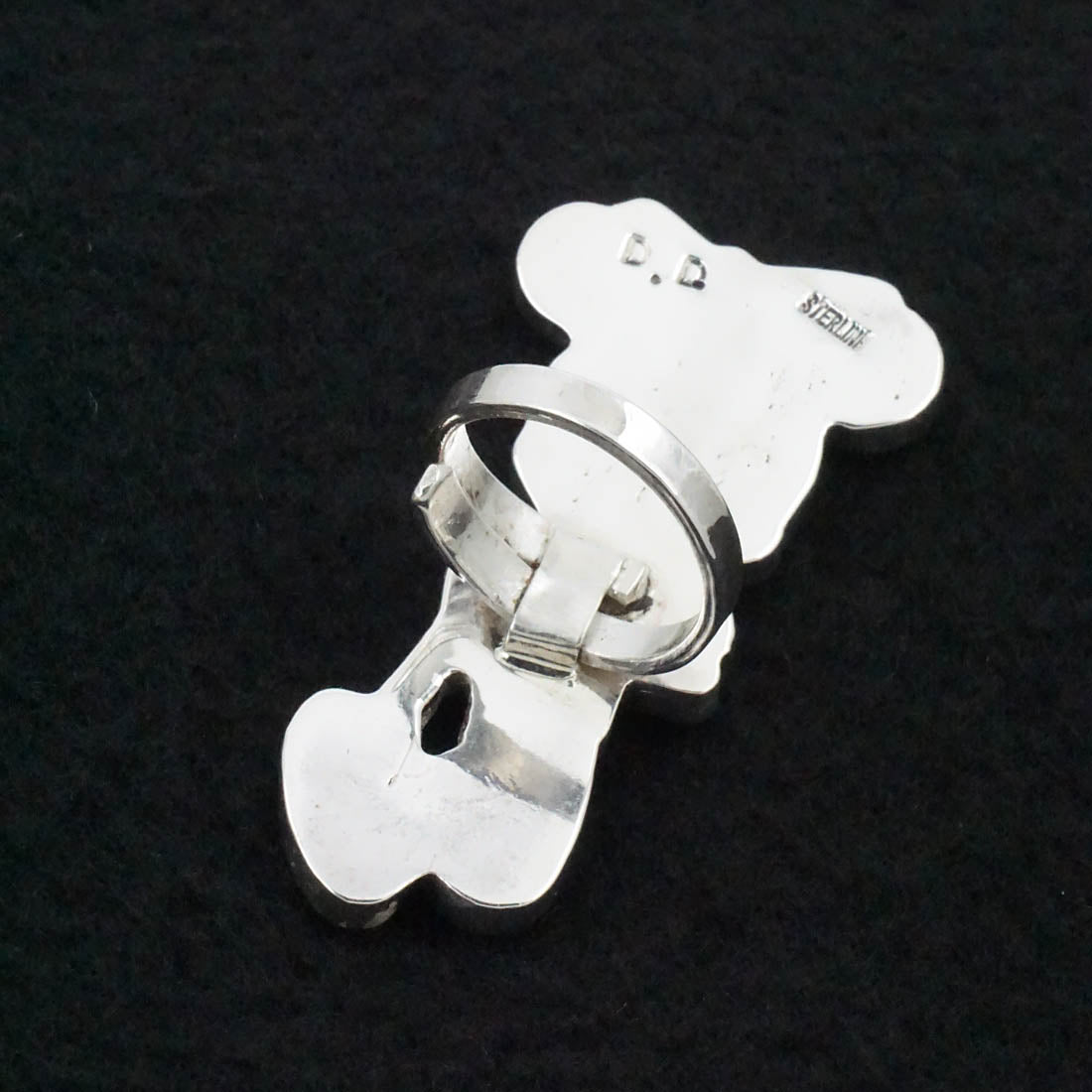 Don Dewa Multi-Stone & Sterling Silver Ring Adjustable