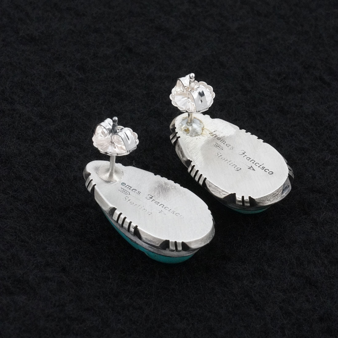 Thomas Francisco Turquoise & Sterling Silver Earrings