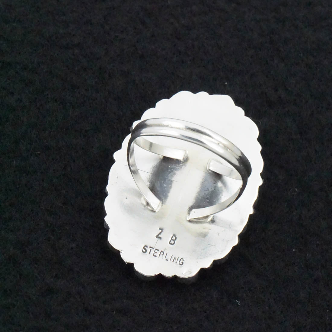 Zeita Begay Turquoise & Sterling Silver Ring Size 8