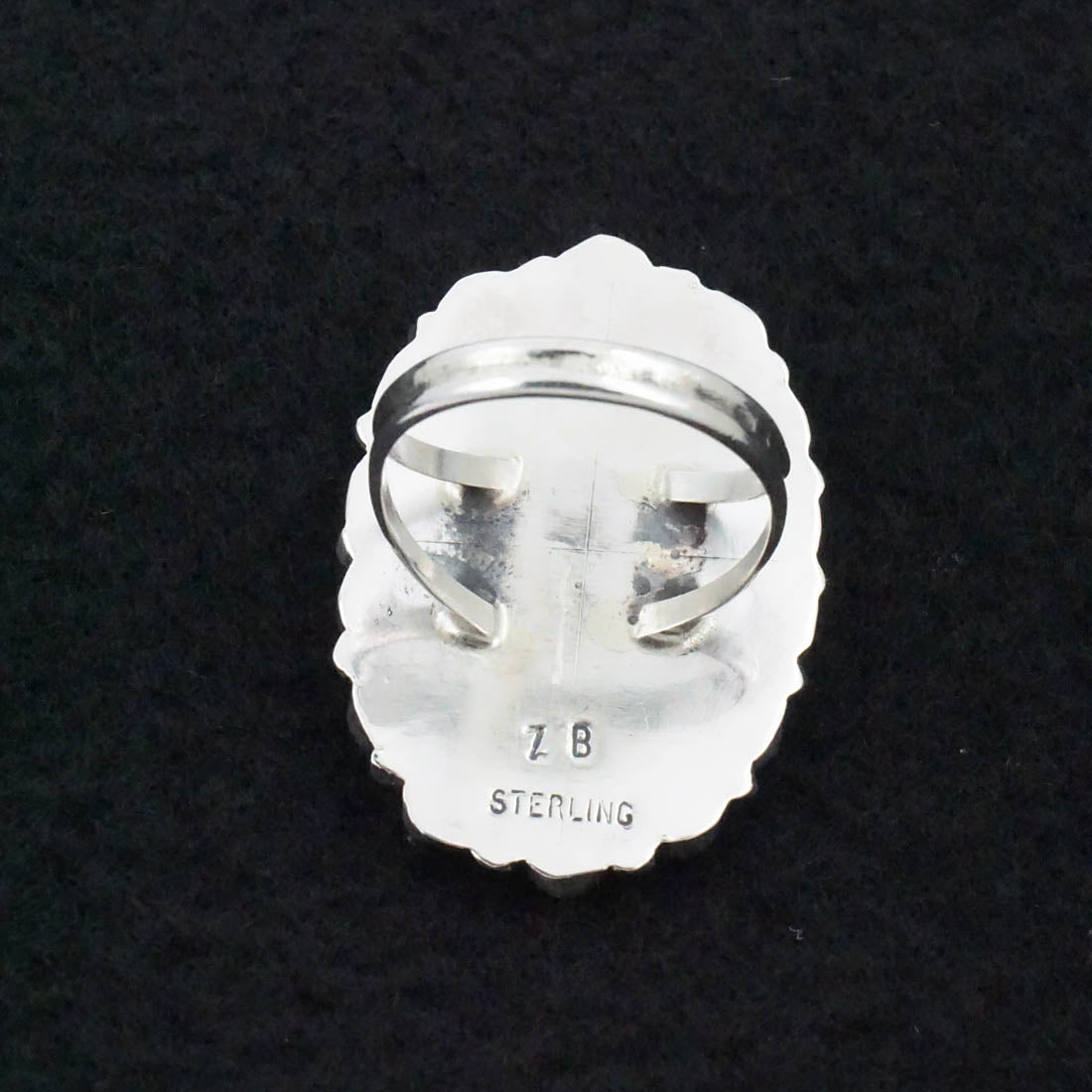 Zeita Begay Turquoise & Sterling Silver Ring Size 8.5