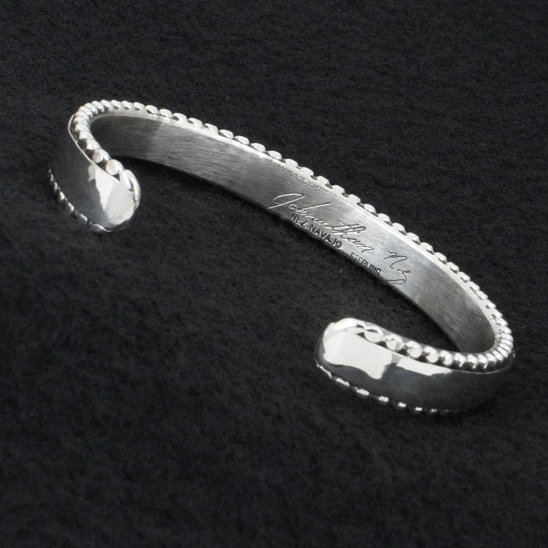 Jonathan Nez Sterling Silver Bracelet