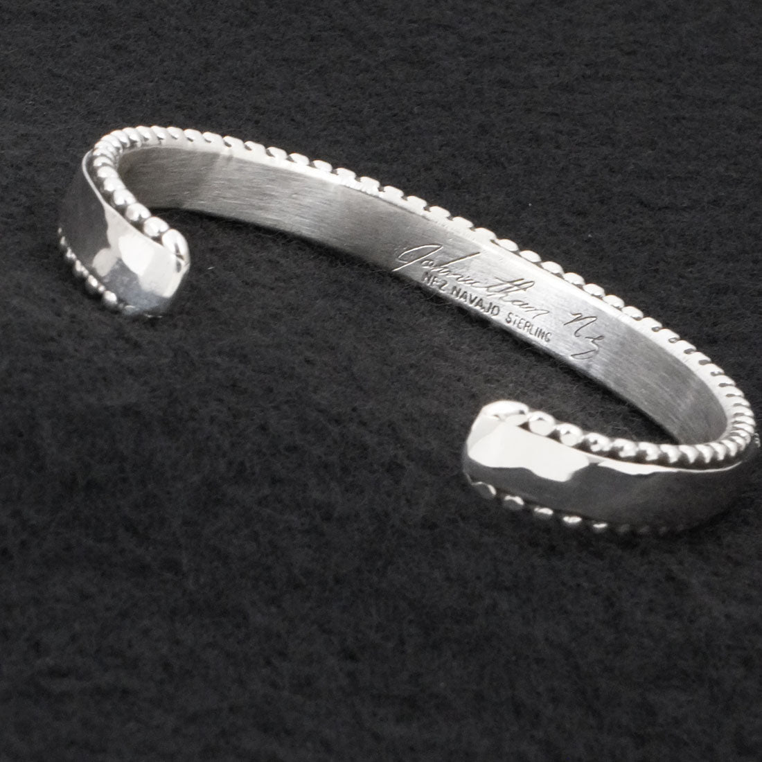 Jonathan Nez Sterling Silver Bracelet