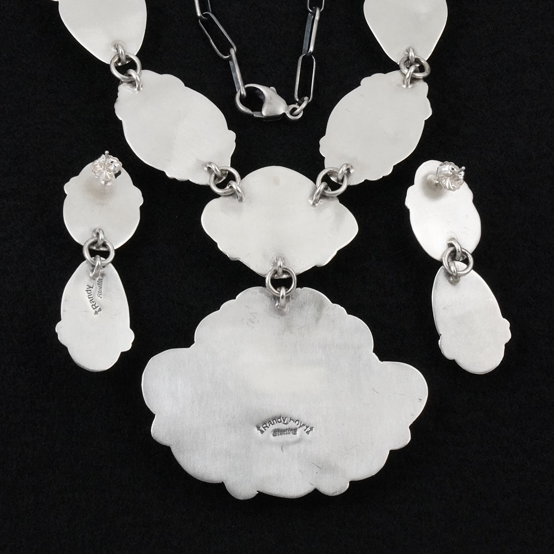 Randy Boyd Turquoise & Sterling Silver Necklace Set