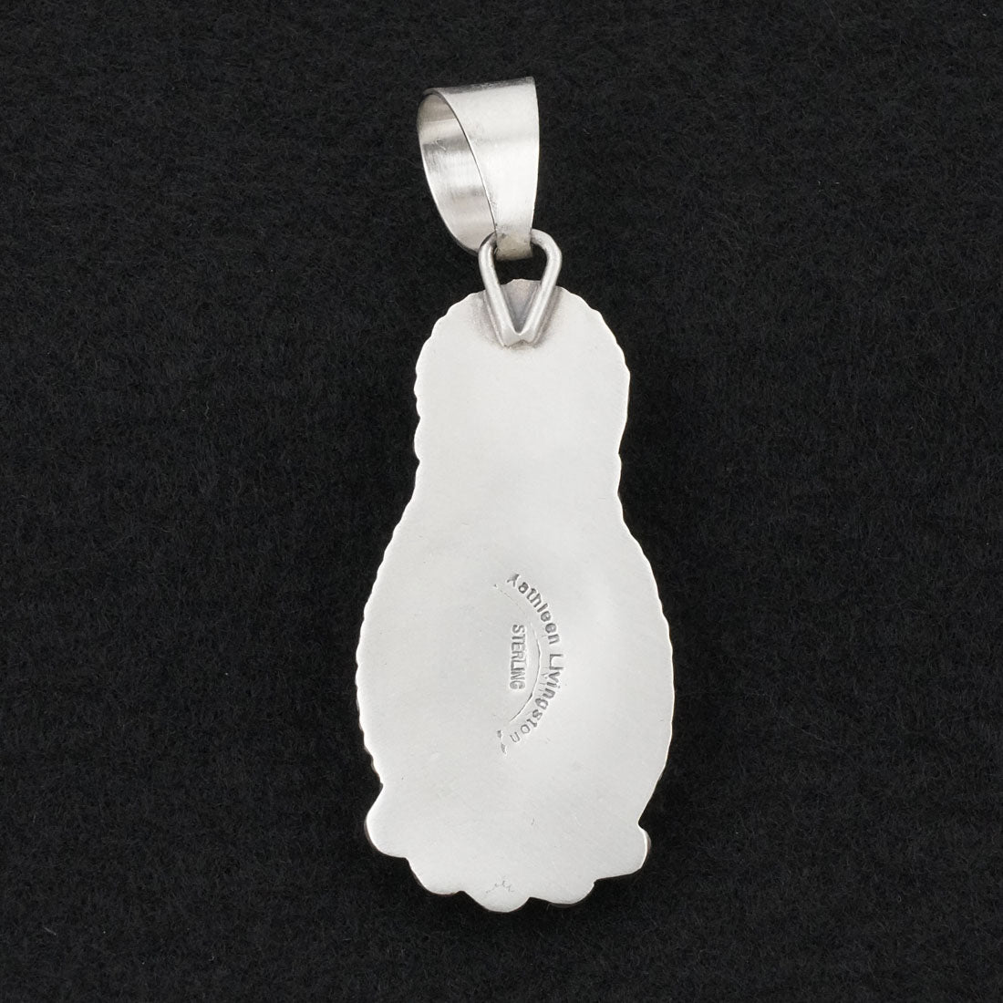 Kathleen Livingston White Buffalo & Sterling Silver Pendant