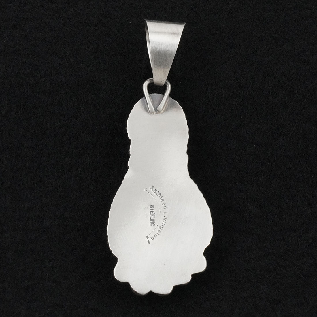 Kathleen Livingston White Buffalo & Sterling Silver Pendant