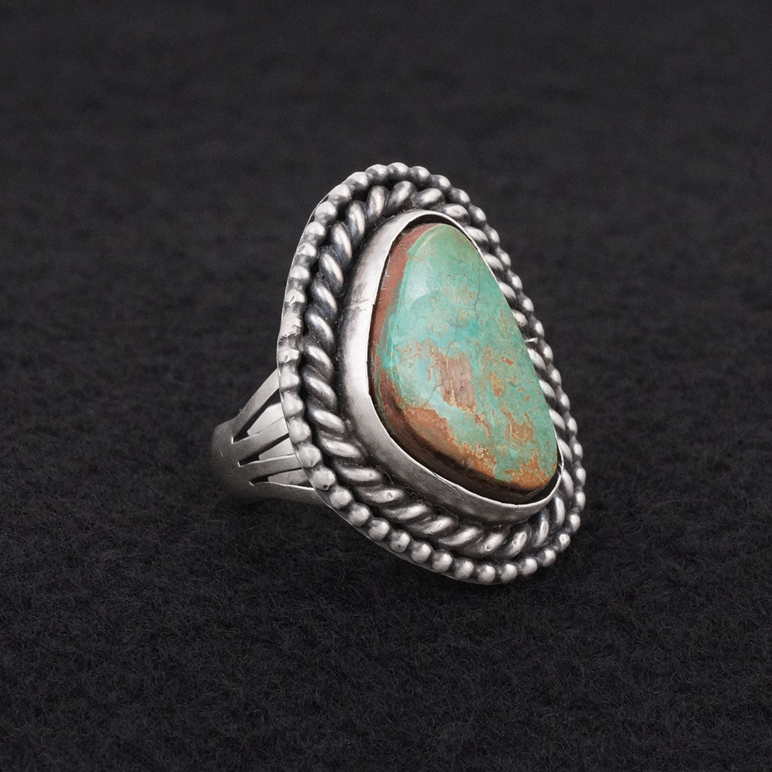 Daniel Benally Turquoise & Sterling Silver Ring Size 6