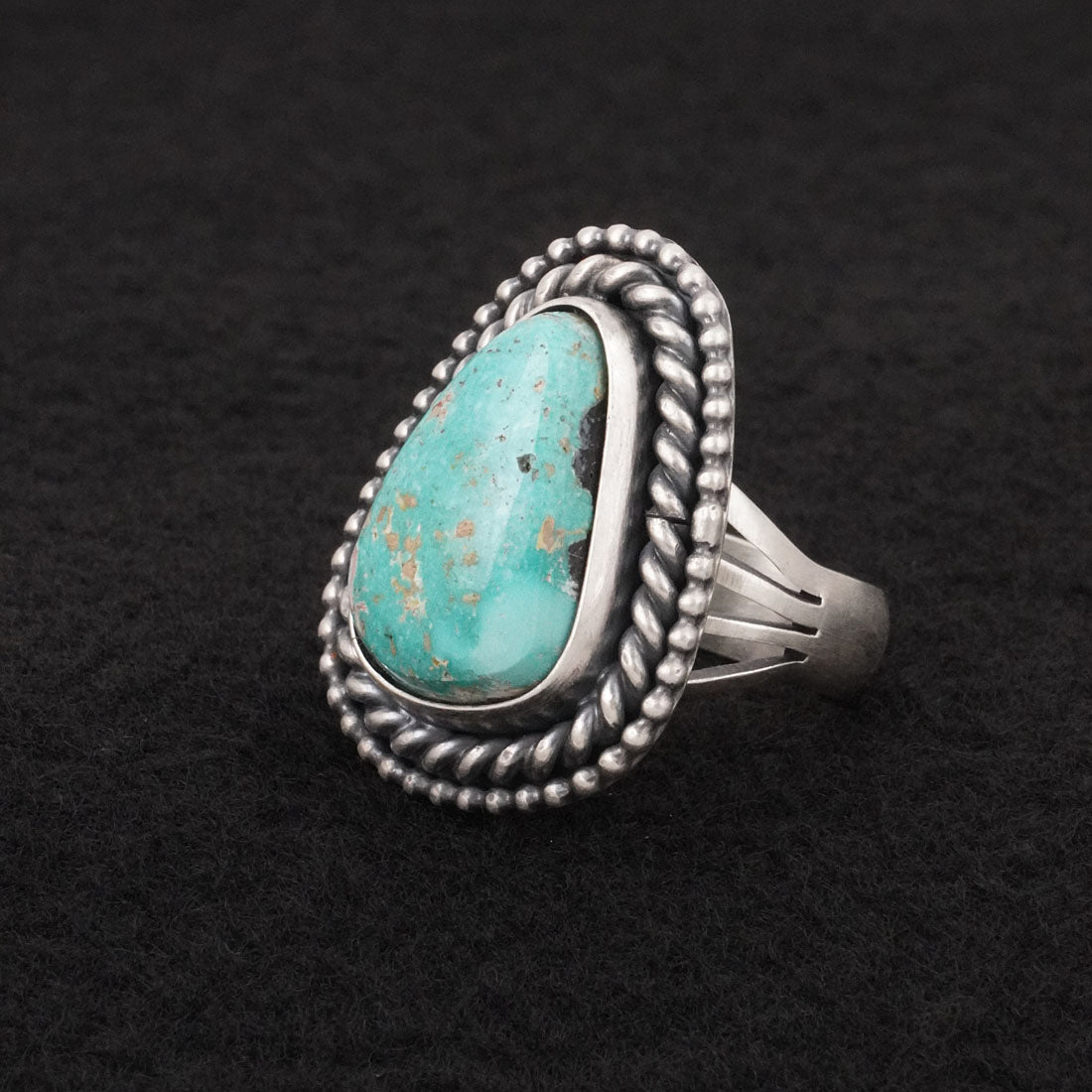 Daniel Benally Turquoise & Sterling Silver Ring Size 8