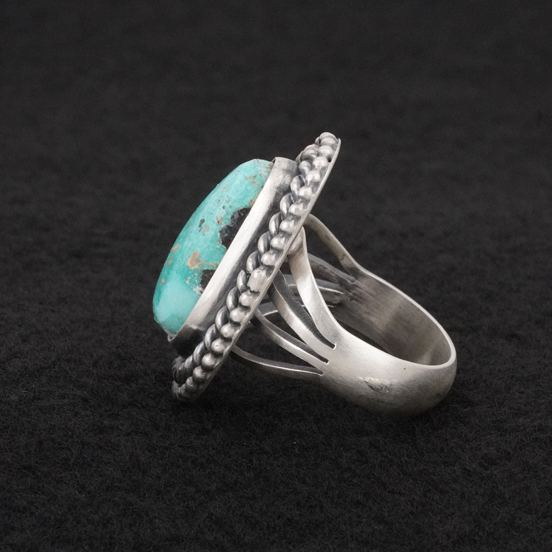Daniel Benally Turquoise & Sterling Silver Ring Size 8