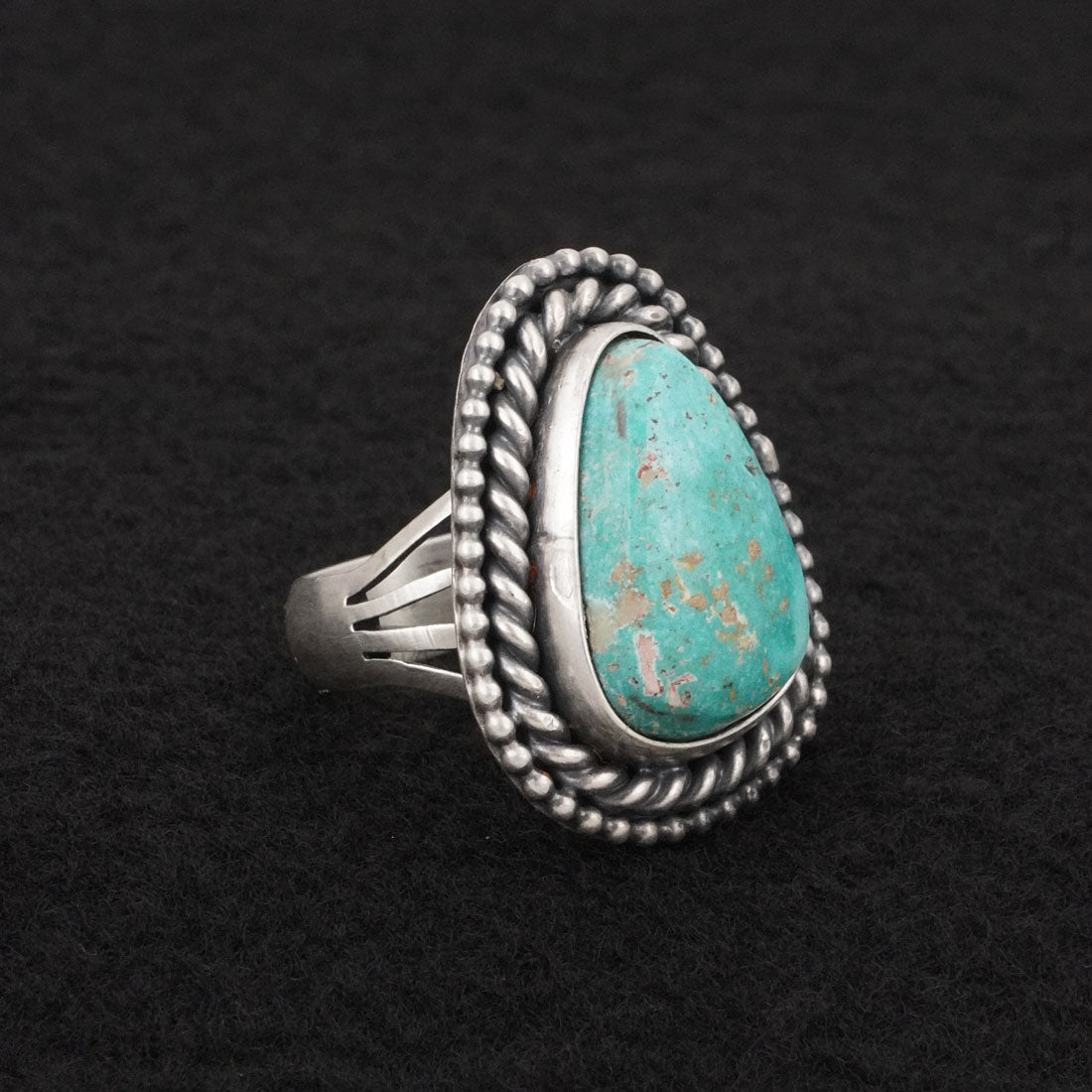 Daniel Benally Turquoise & Sterling Silver Ring Size 8