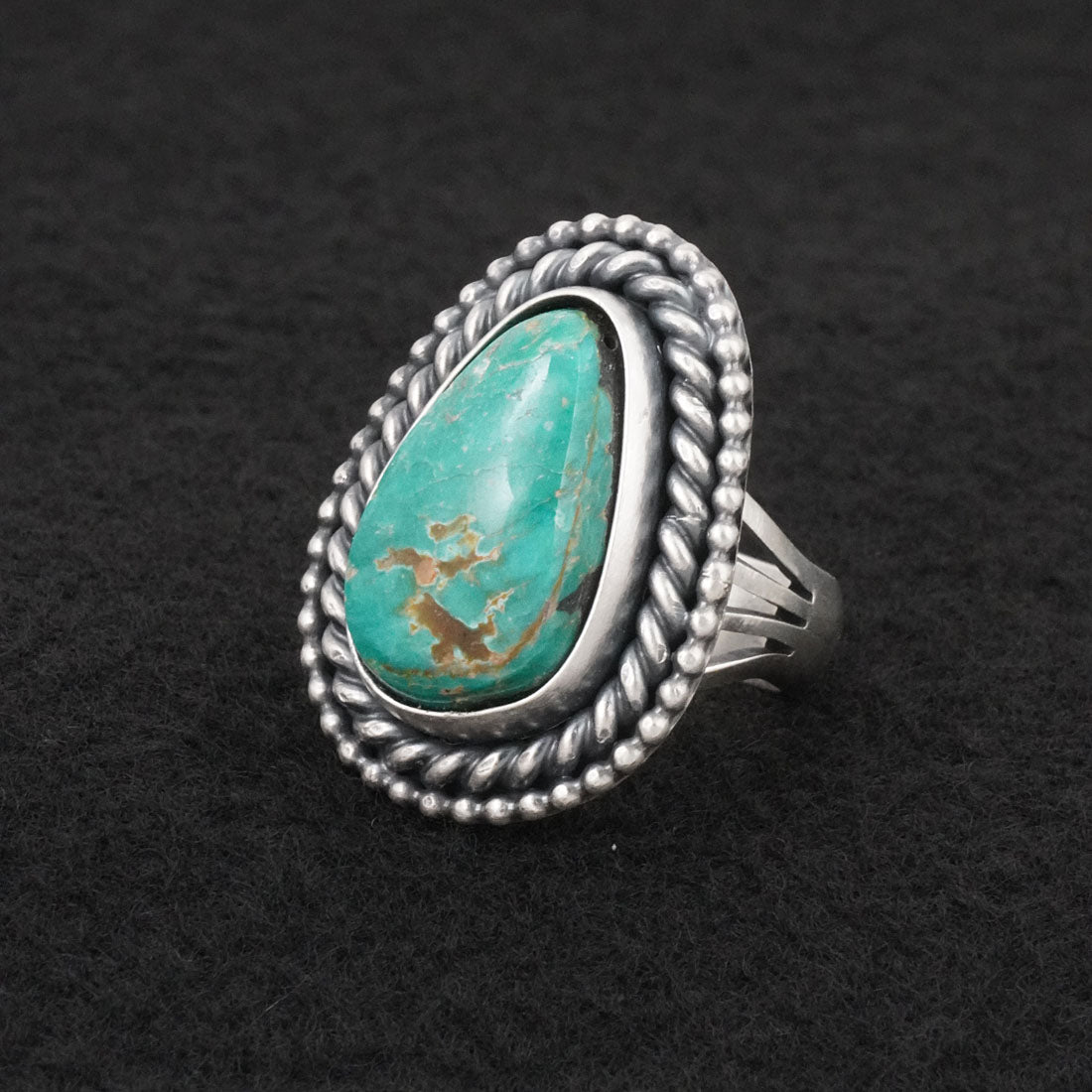 Daniel Benally Turquoise & Sterling Silver Ring Size 7