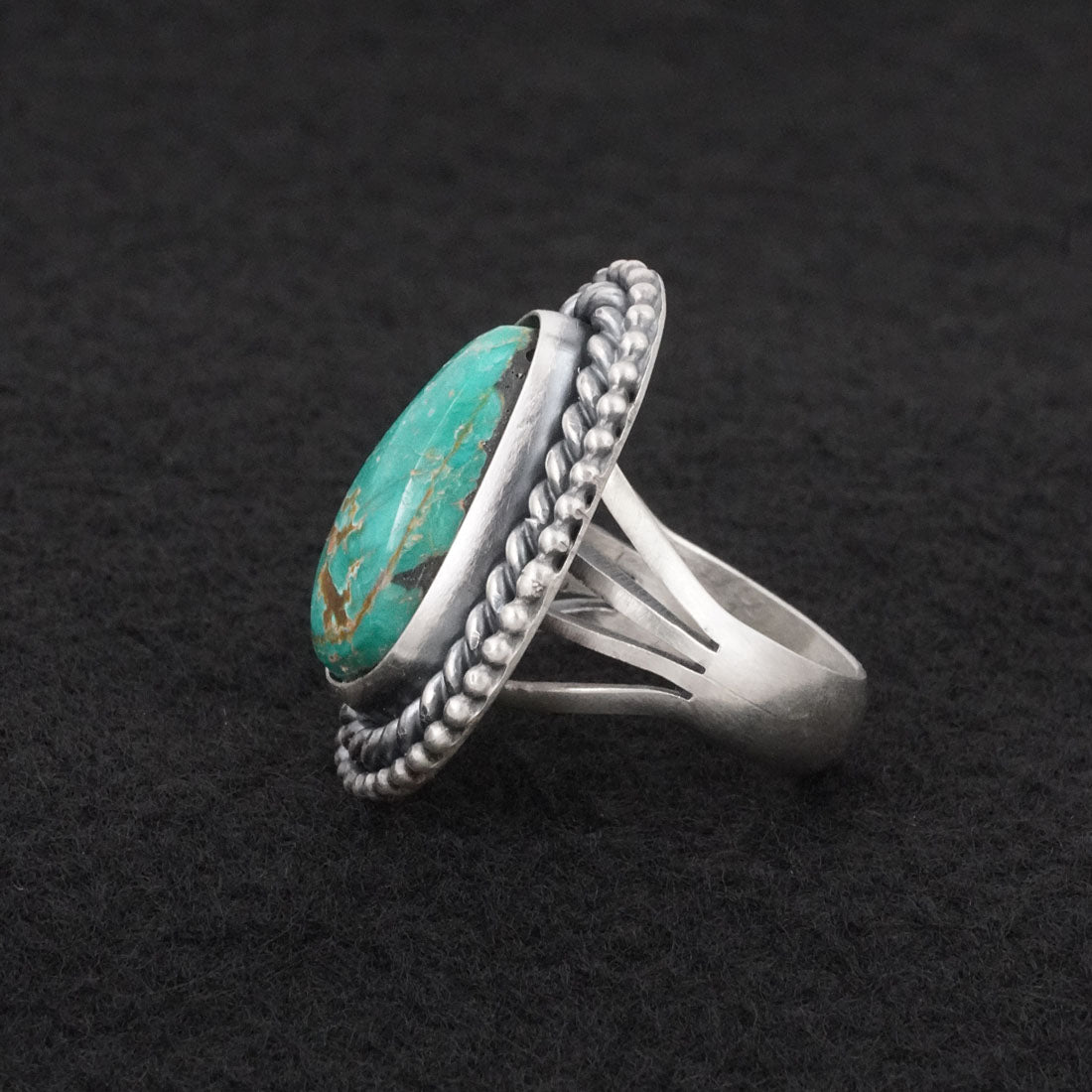 Daniel Benally Turquoise & Sterling Silver Ring Size 7
