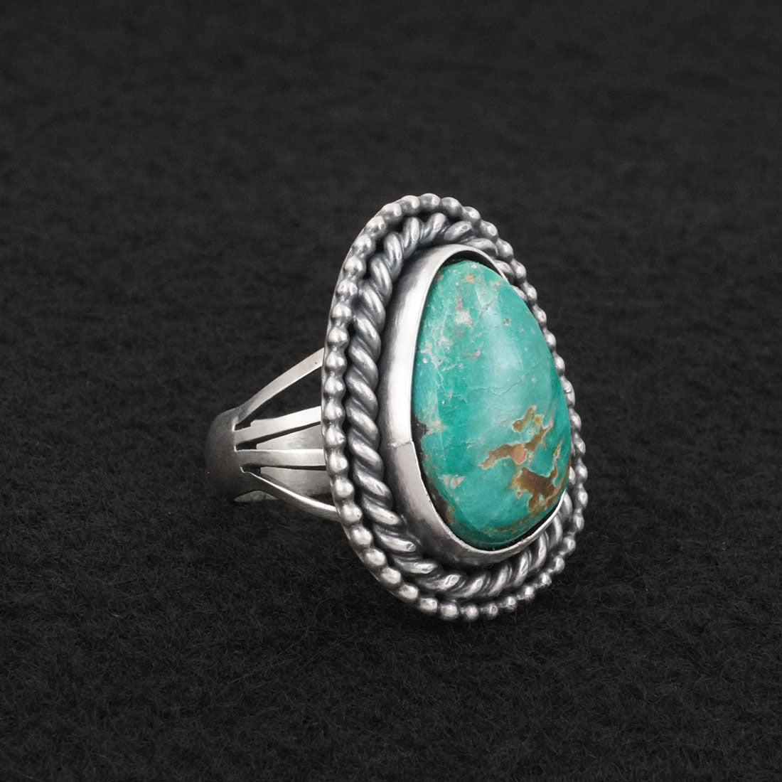 Daniel Benally Turquoise & Sterling Silver Ring Size 7
