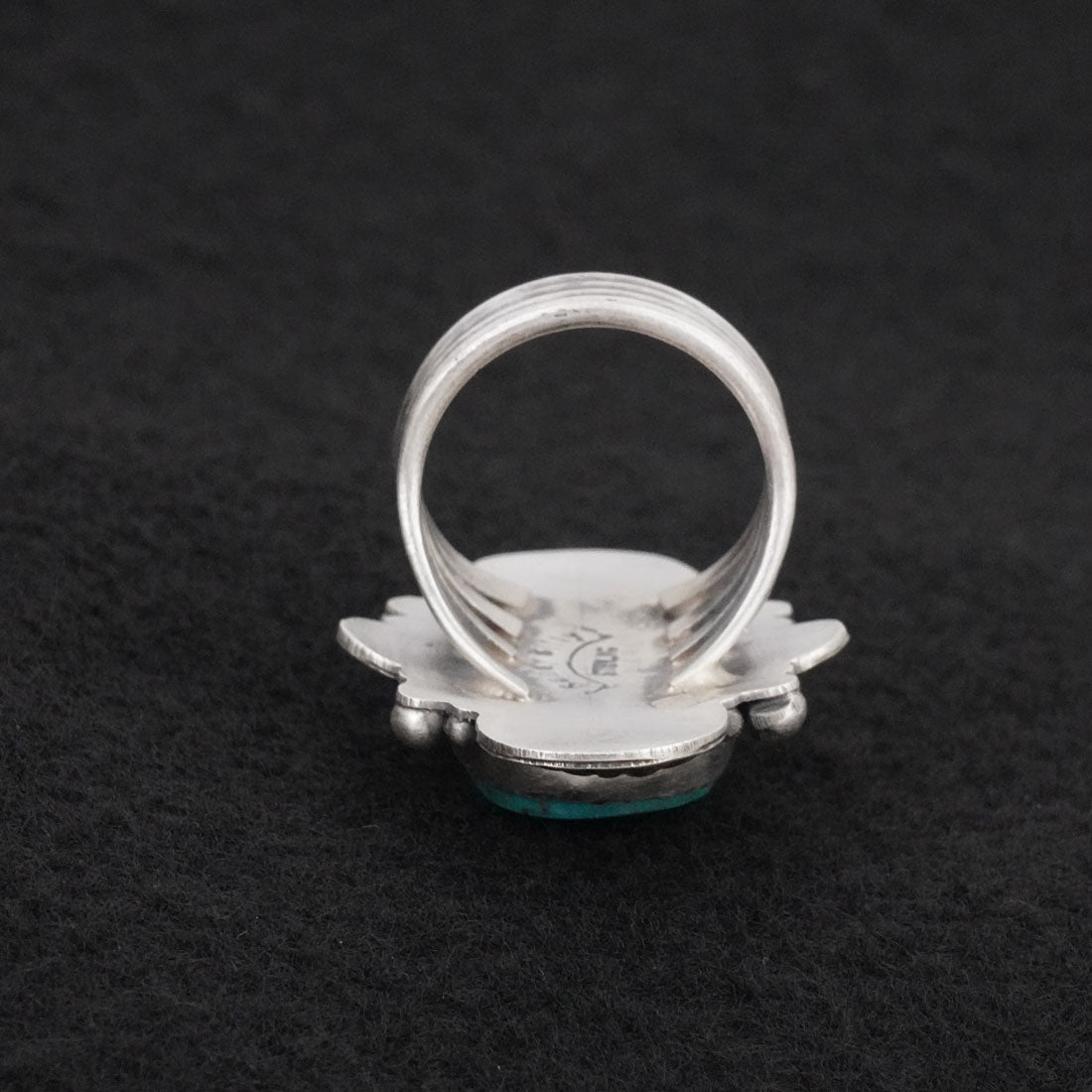 Randy Billy Turquoise & Sterling Silver Ring Size 7