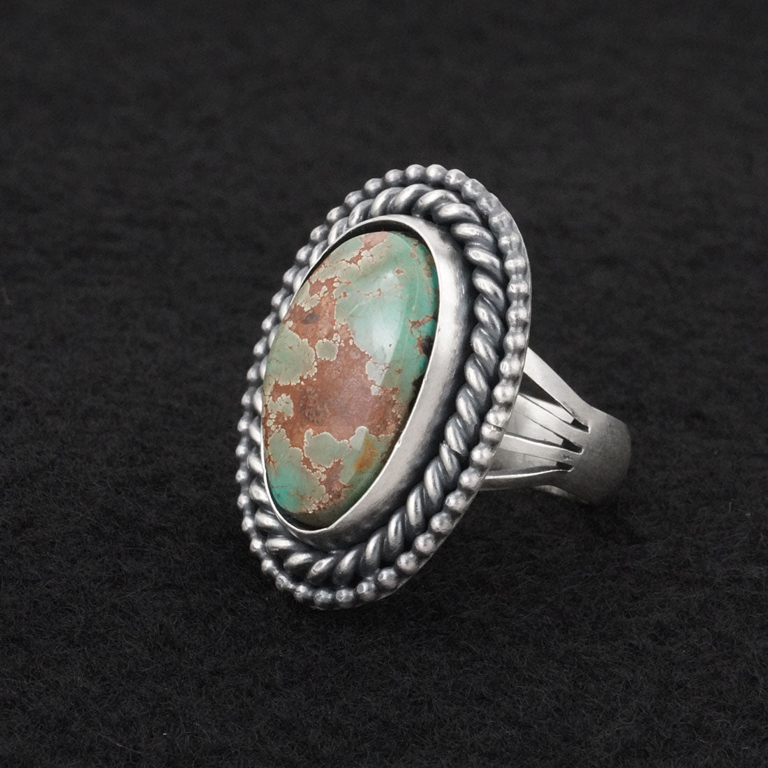 Daniel Benally Turquoise & Sterling Silver Ring Size 8