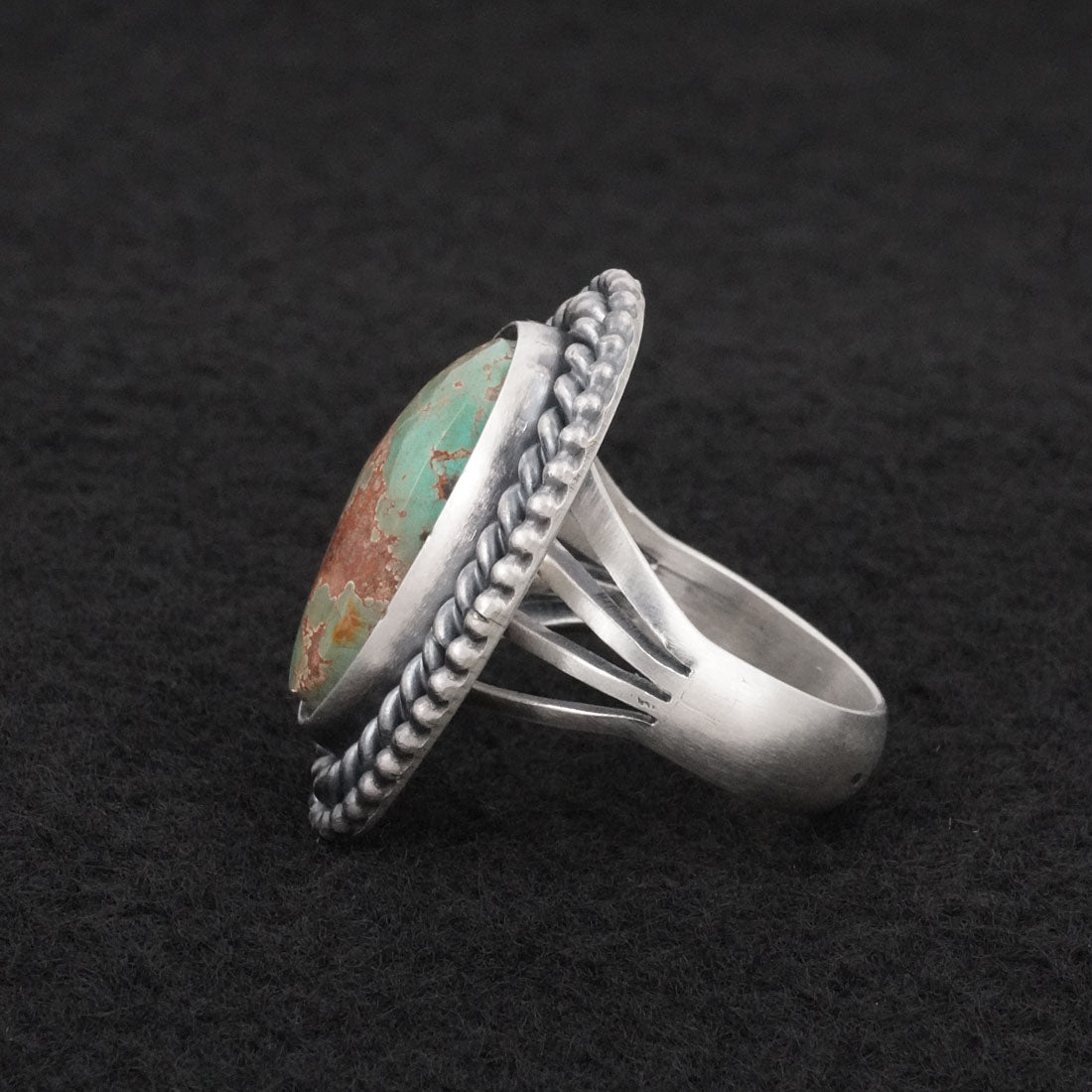 Daniel Benally Turquoise & Sterling Silver Ring Size 8