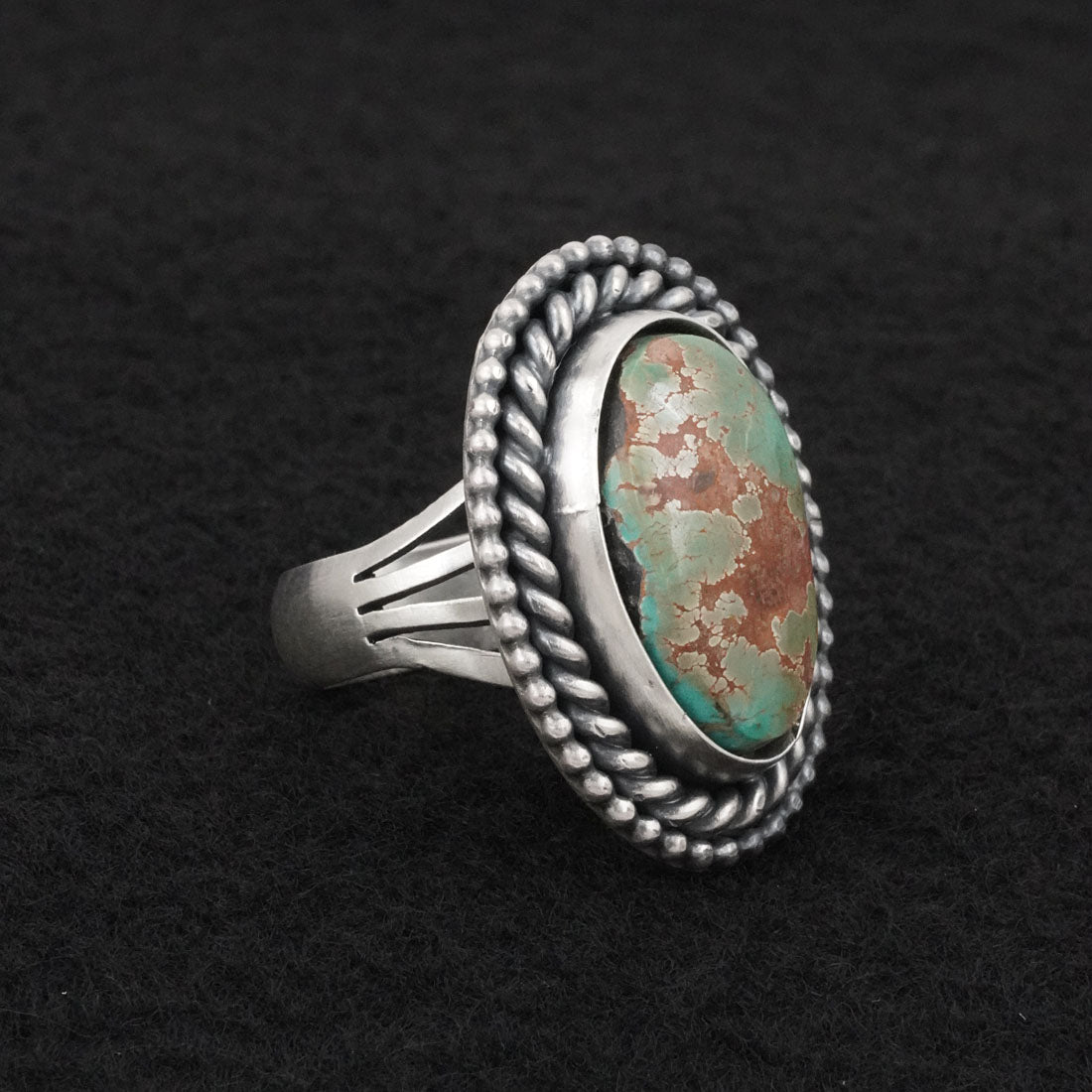 Daniel Benally Turquoise & Sterling Silver Ring Size 8