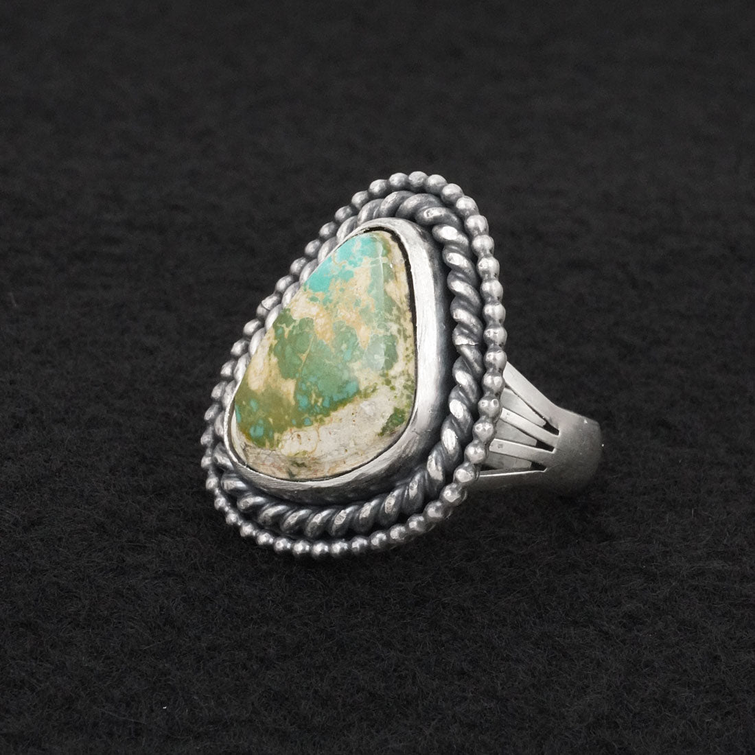 Daniel Benally Turquoise & Sterling Silver Ring Size 8