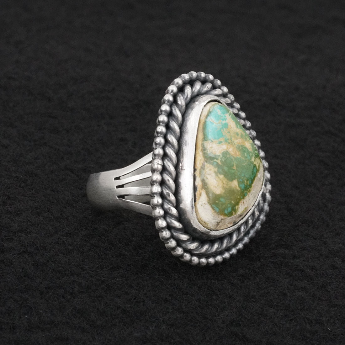Daniel Benally Turquoise & Sterling Silver Ring Size 8