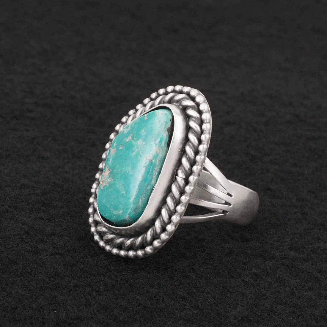 Daniel Benally Turquoise & Sterling Silver Ring Size 9