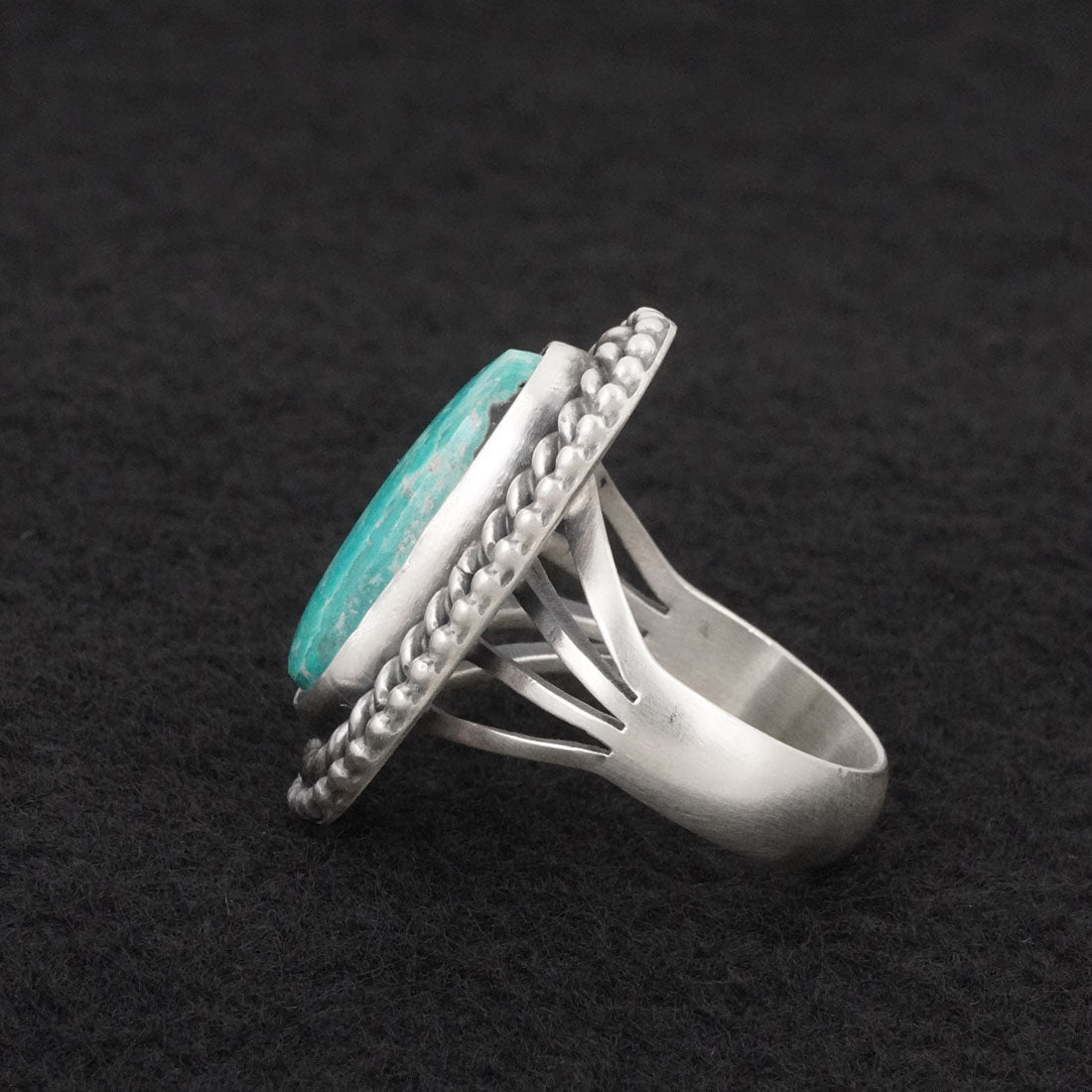 Daniel Benally Turquoise & Sterling Silver Ring Size 9