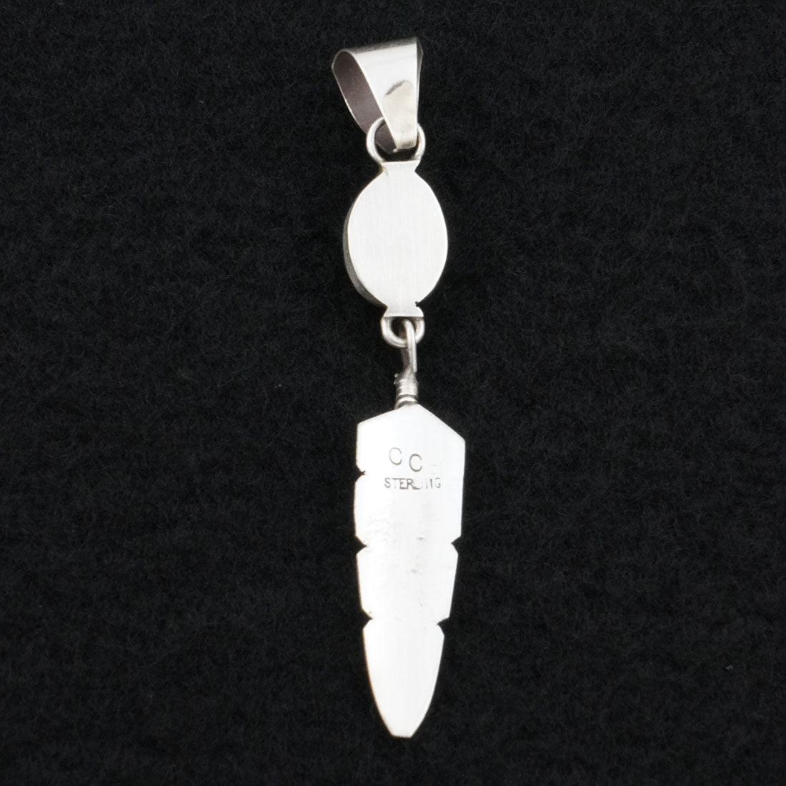 Chris Charley Turquoise & Sterling Silver Pendant