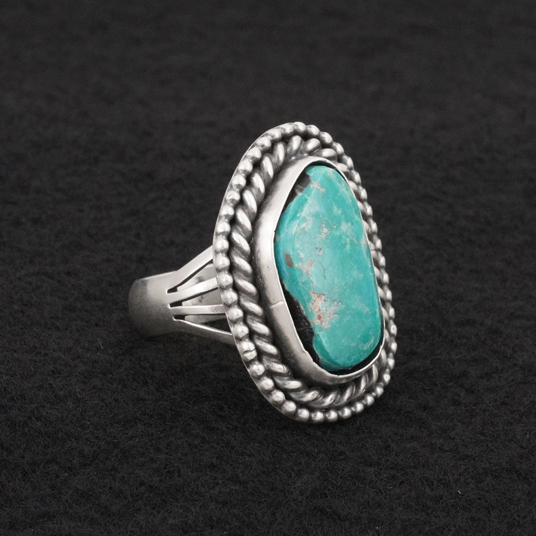Daniel Benally Turquoise & Sterling Silver Ring Size 9
