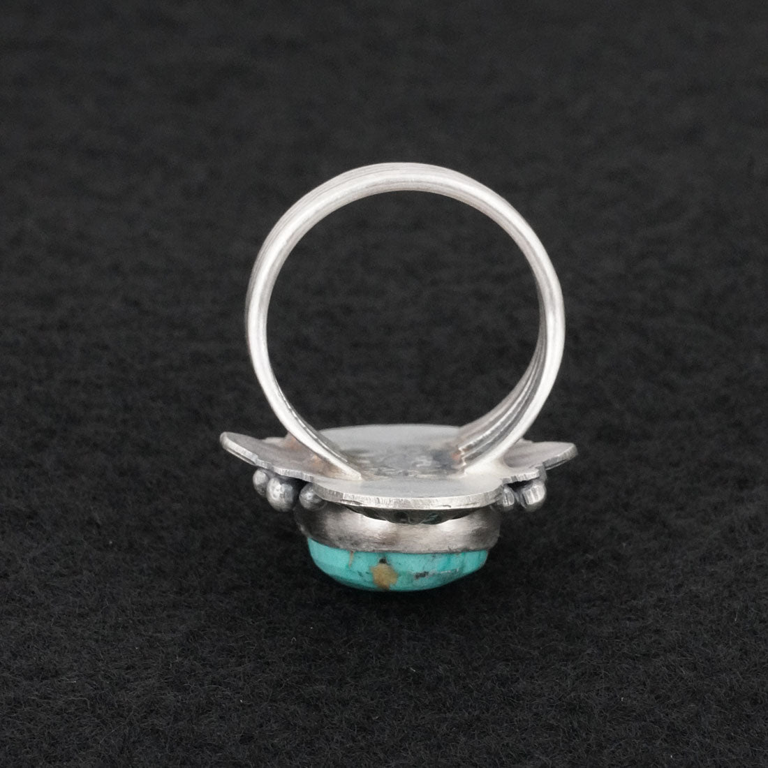 Randy Billy Turquoise & Sterling Silver Ring Size 9
