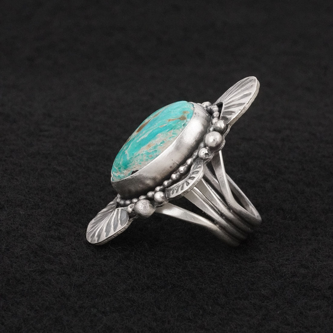 Randy Billy Turquoise & Sterling Silver Ring Size 6