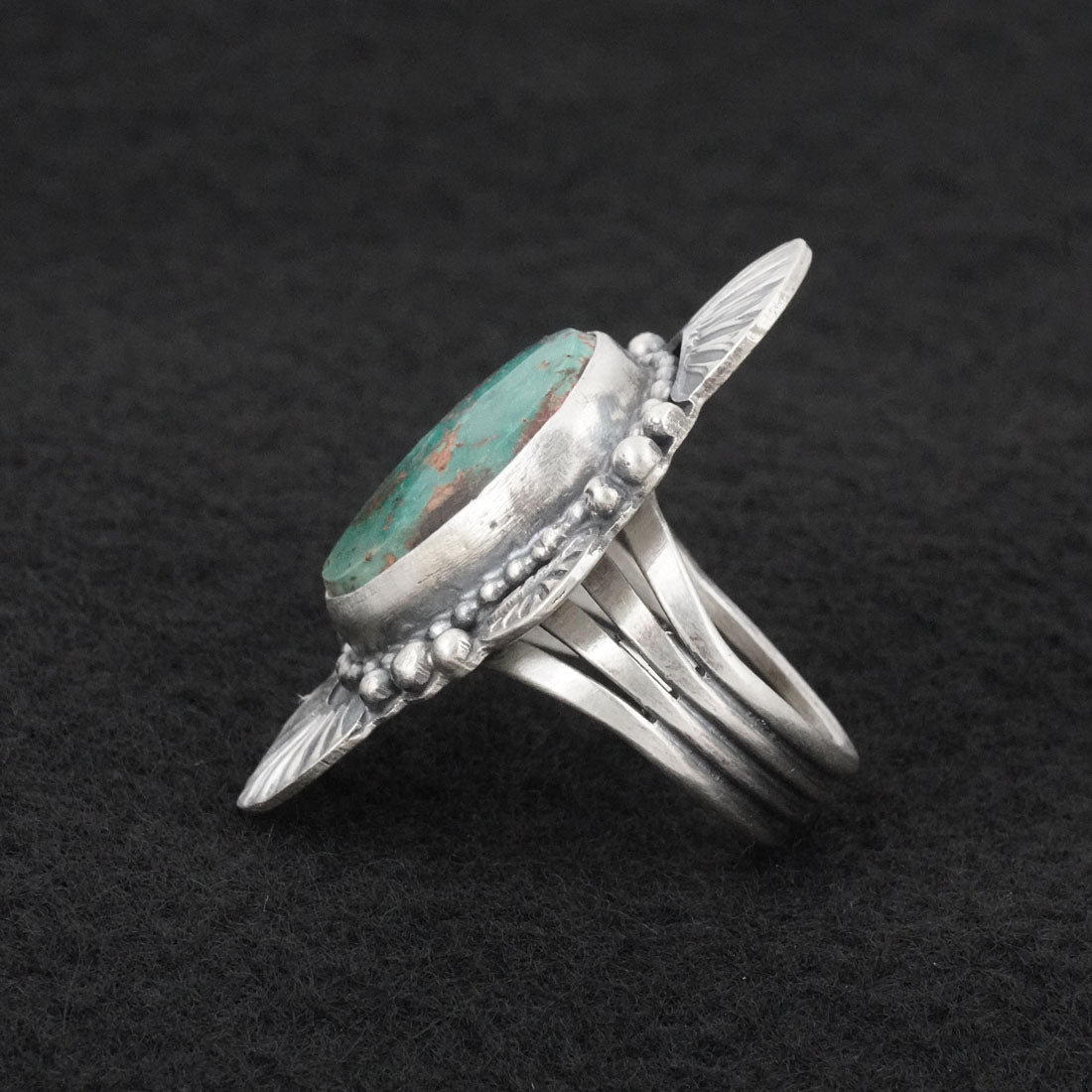 Randy Billy Turquoise & Sterling Silver Ring Size 8