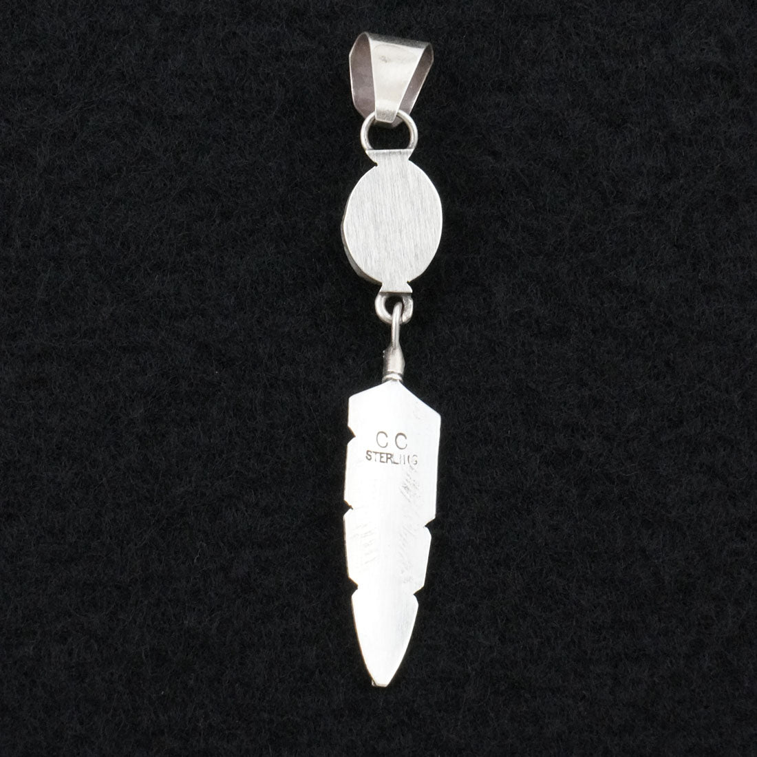 Chris Charley Turquoise & Sterling Silver Pendant
