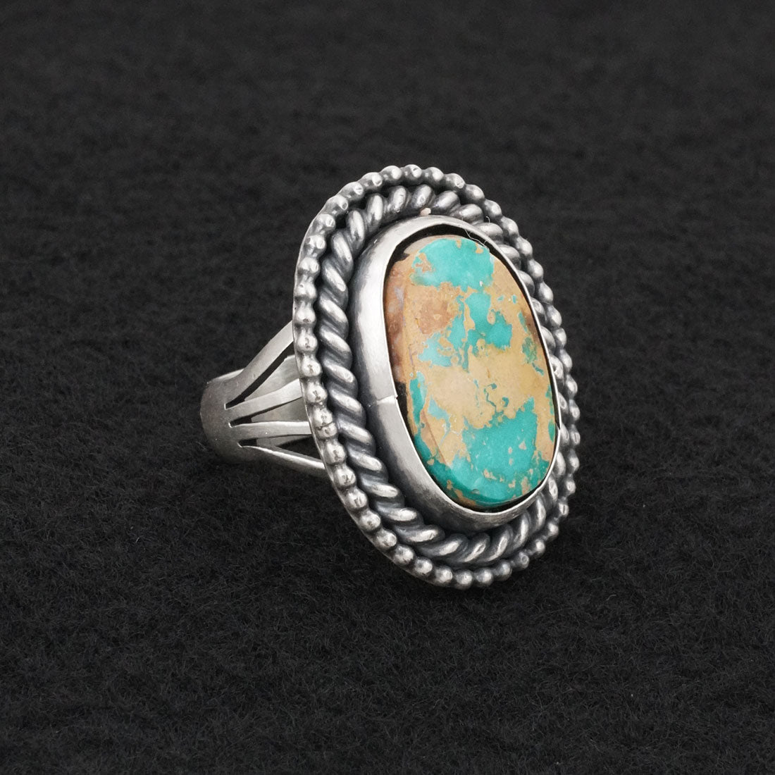 Daniel Benally Turquoise & Sterling Silver Ring Size 6