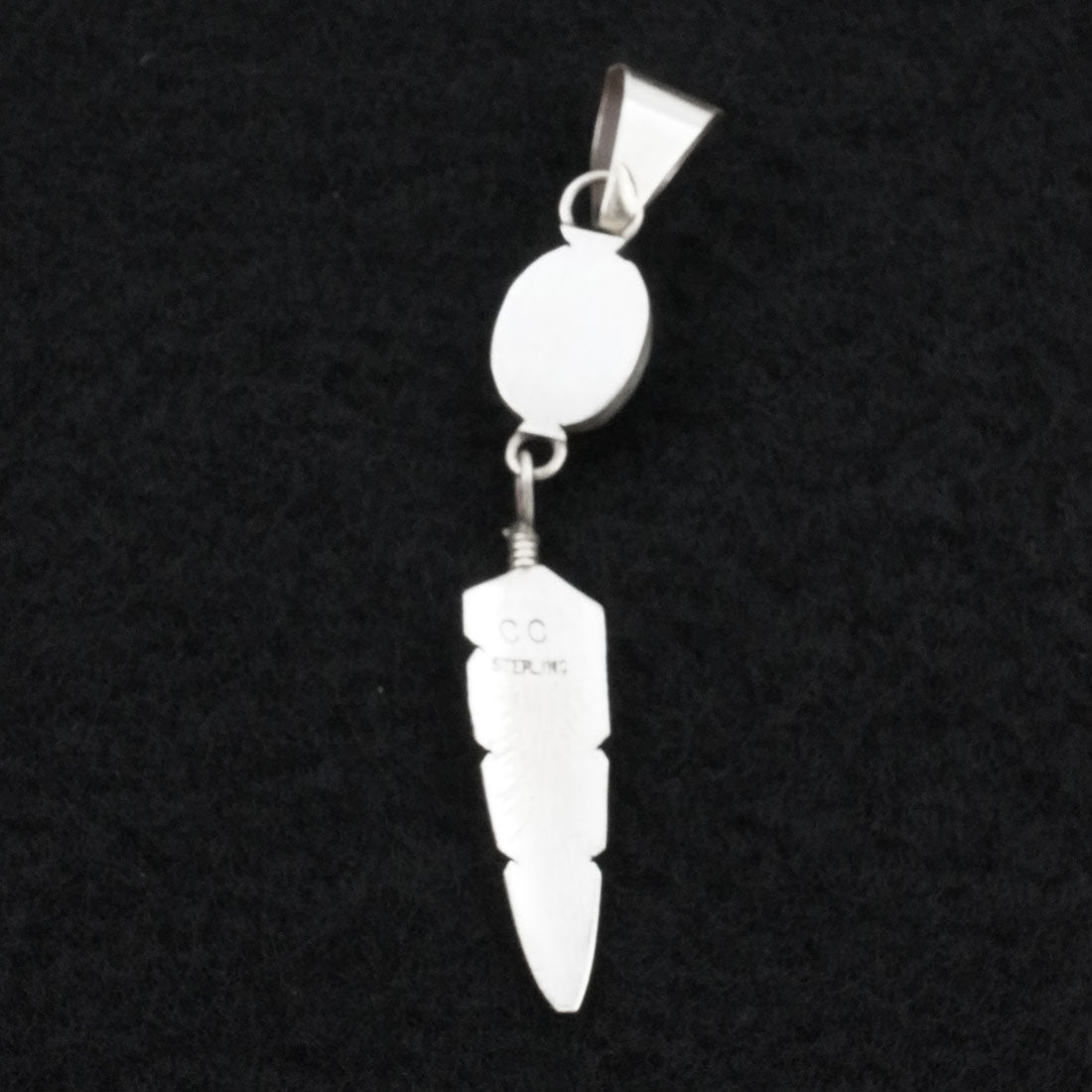 Chris Charley Turquoise & Sterling Silver Pendant