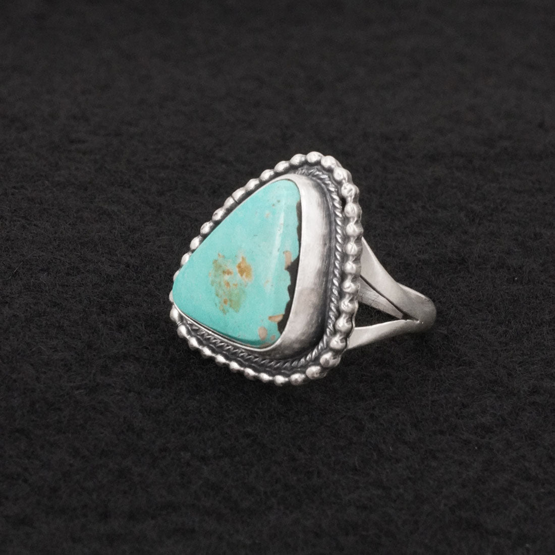 Randy Billy Turquoise & Sterling Silver Ring Size 7